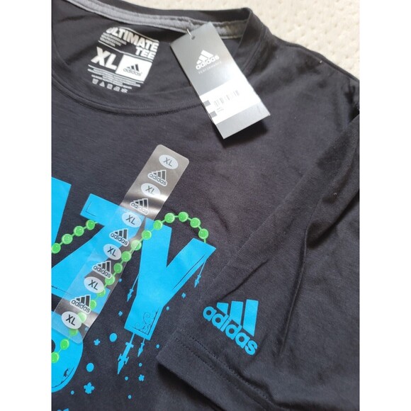 NWT adidas CRAZY FOR NOLA 2017 NBA ALL STAR GAME Climalite wicking tee black XL - Picture 4 of 5